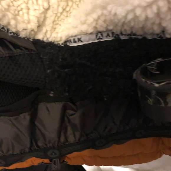 Retro 90’s Snowboard Jacket Faux Sherpa lining size XL - Picture 5 of 12